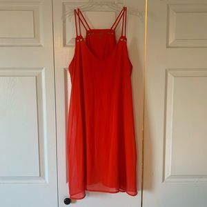 Orange sun dress